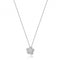 18ct White Gold Diamond Flower 16/17Inch Necklace NDQ119WDiamond JewelleryNDQ119W
