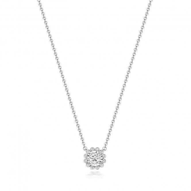 18ct White Gold Diamond Illusion Necklace NDQ126WDiamond JewelleryNDQ126W