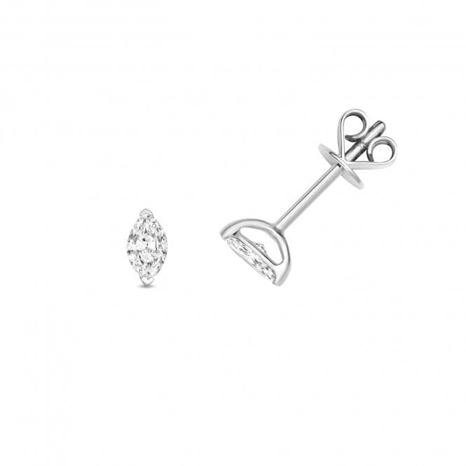 18ct White Gold Diamond Marquise Cut Earring Studs EDQ353WDiamond JewelleryEDQ353W