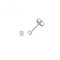 18ct White Gold Diamond Rubover Earring Studs EDQ346WDiamond JewelleryEDQ346W