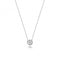 18ct White Gold Diamond Single Rubover Necklace NDQ134WDiamond JewelleryNDQ134W