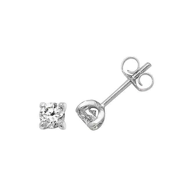 18ct White Gold Diamond Studs EDQ301WDiamond JewelleryEDQ301W