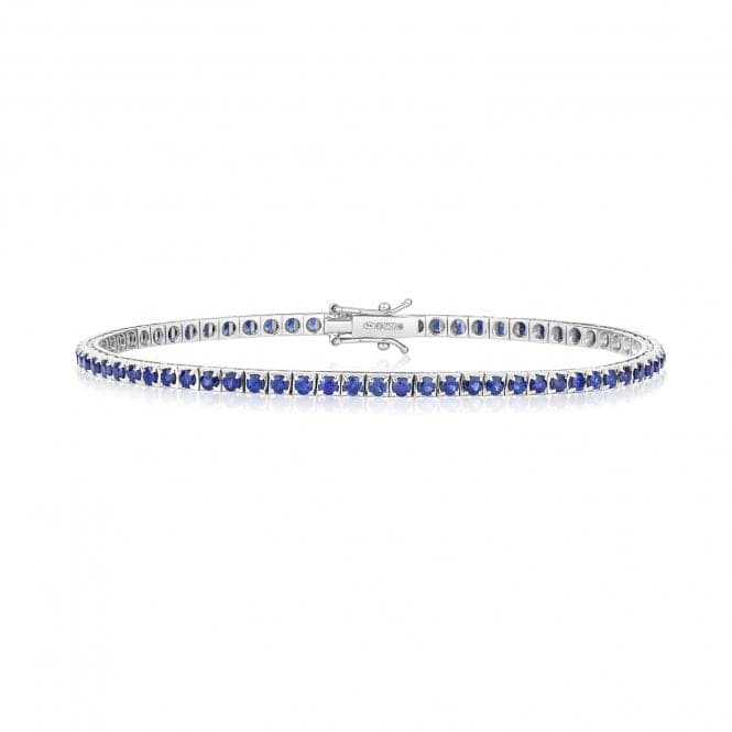 18ct White Gold Sapphire Bracelet BDQ201WSGemstones JewelleryBDQ201WS