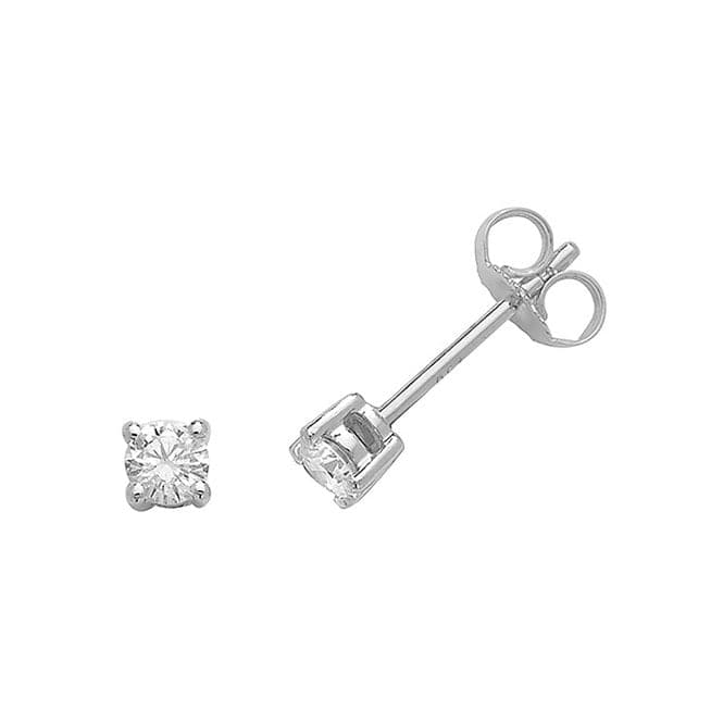 18ct White Gold Studs EDQ186WDiamond JewelleryEDQ186W