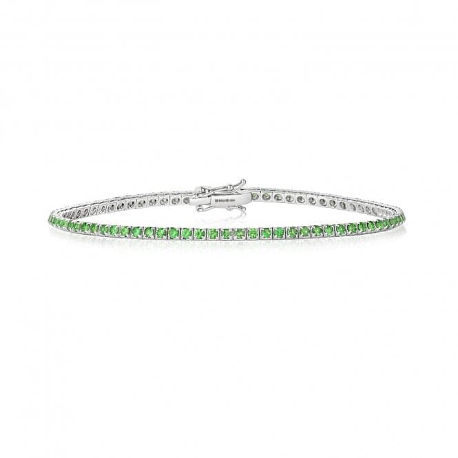 18ct White Gold Tsavorite Bracelet BDQ200WTGemstones JewelleryBDQ200WT