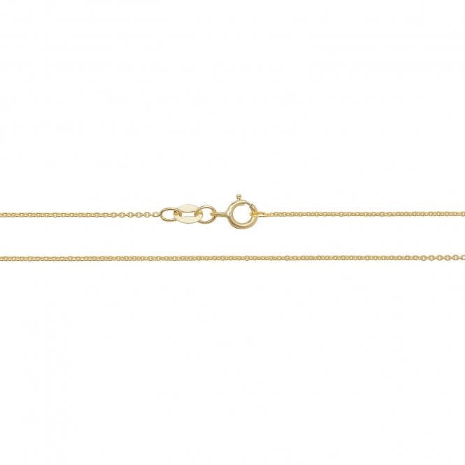 18ct Yellow Gold Cable Chain CQ430Acotis Gold JewelleryCQ430/20