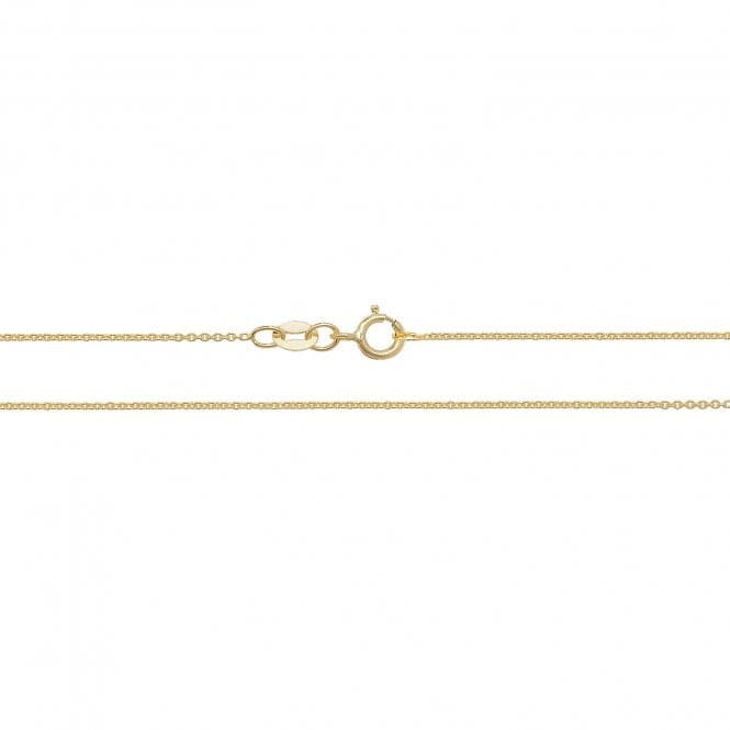18ct Yellow Gold Cable Chain CQ430Acotis Gold JewelleryCQ430/18