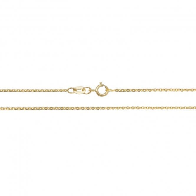 18ct Yellow Gold Cable Chain CQ431Acotis Gold JewelleryCQ431/18