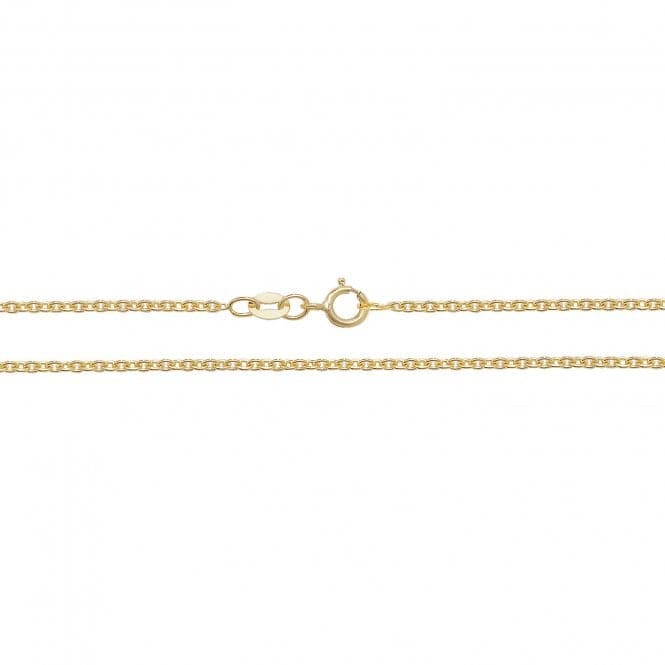 18ct Yellow Gold Cable Chain CQ432Acotis Gold JewelleryCQ432/18