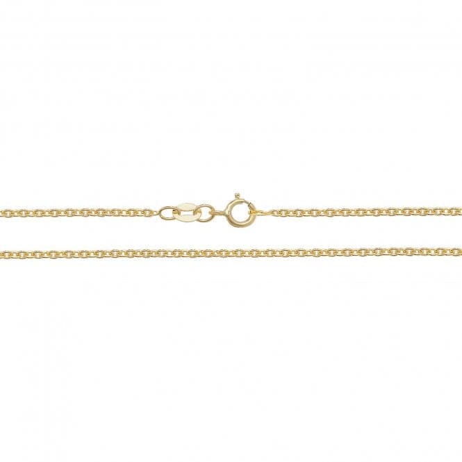 18ct Yellow Gold Cable Chain CQ432Acotis Gold JewelleryCQ432/20