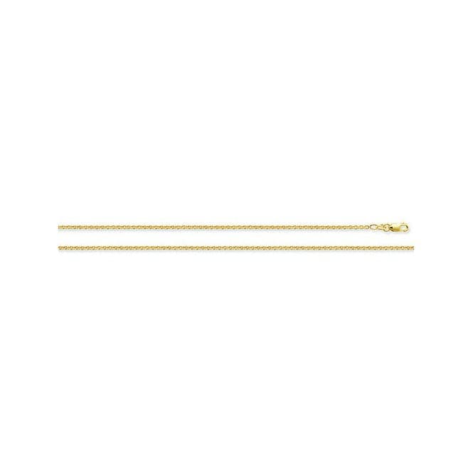 18ct Yellow Gold Rollo Chain CQ485Acotis Gold JewelleryCQ485/16