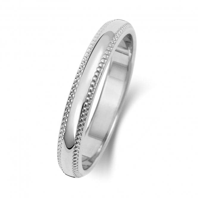 18K D Shape Millgrain 3 mm - 1.15 Wedding Ring WQ183WLWedding BandsWQ183WL/J