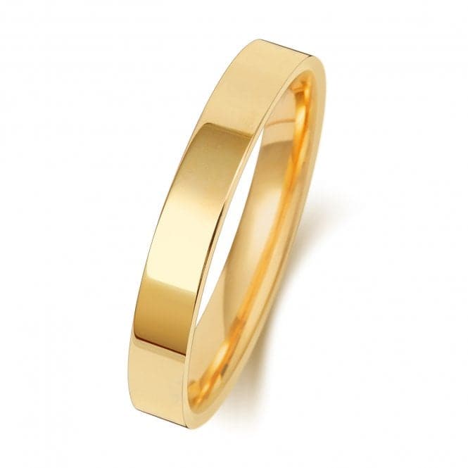 18K Flat Court 3mm - 1.7 Wedding Ring WQ123H/IWedding BandsWQ123H/J