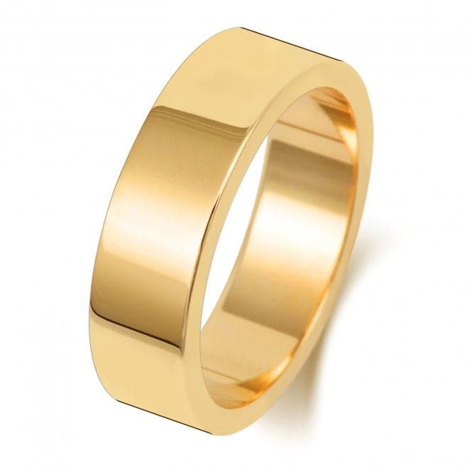 18K Flat Flat 6 mm - 1.25 Wedding Ring WQ176LWedding BandsWQ176L/M