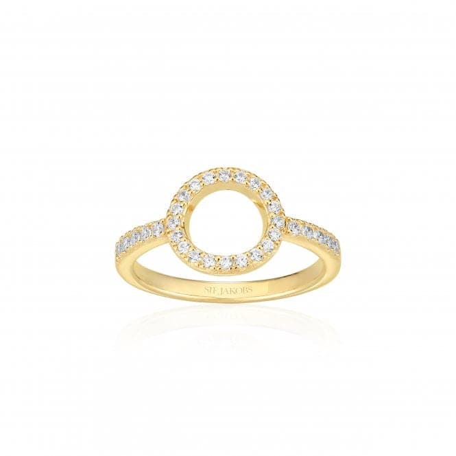 18k gold plated Biella Altro Piccolo Ring SJ - R11075 - CZ - YGSif JakobsSJ - R11075 - CZ - YG - 50