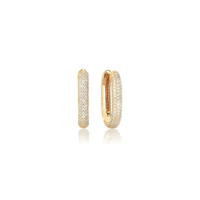 18k Gold Plated Capri Medio Earrings SJ - E62011 - CZ - SGSif JakobsSJ - E62011 - CZ - SG