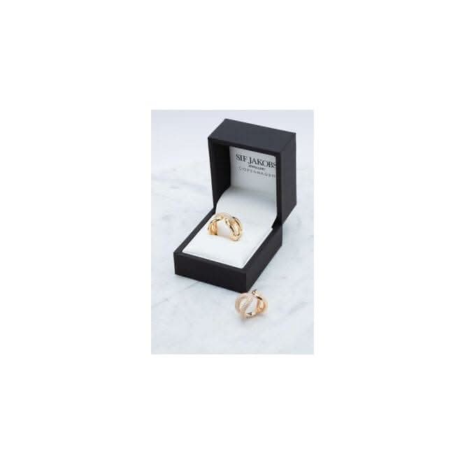 18k Gold Plated Capri Tre Ring SJ - R62016 - CZ - SGSif JakobsSJ - R62016 - CZ - SG - 50