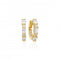 18k gold plated Ellera Ovale Medio Earrings SJ - E2412 - CZ - YGSif JakobsSJ - E2412 - CZ - YG