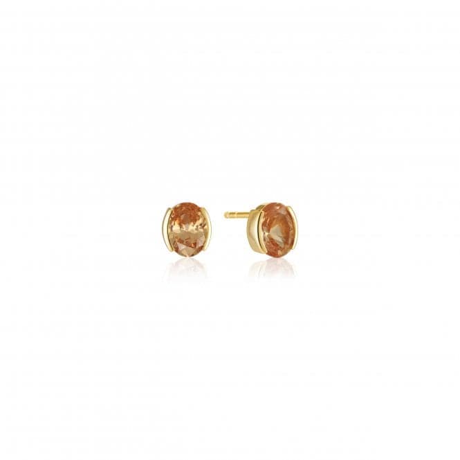 18k gold plated Ellisse Carezza Earrings SJ - E2350 - CHCZ - YGSif JakobsSJ - E2350 - CHCZ - YG
