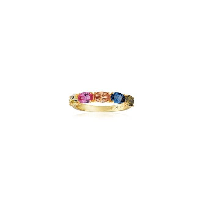 18k Gold Plated Ellisse Cinique Ring SJ - R2341 - XCZ - YGSif JakobsSJ - R2341 - XCZ - YG - 50