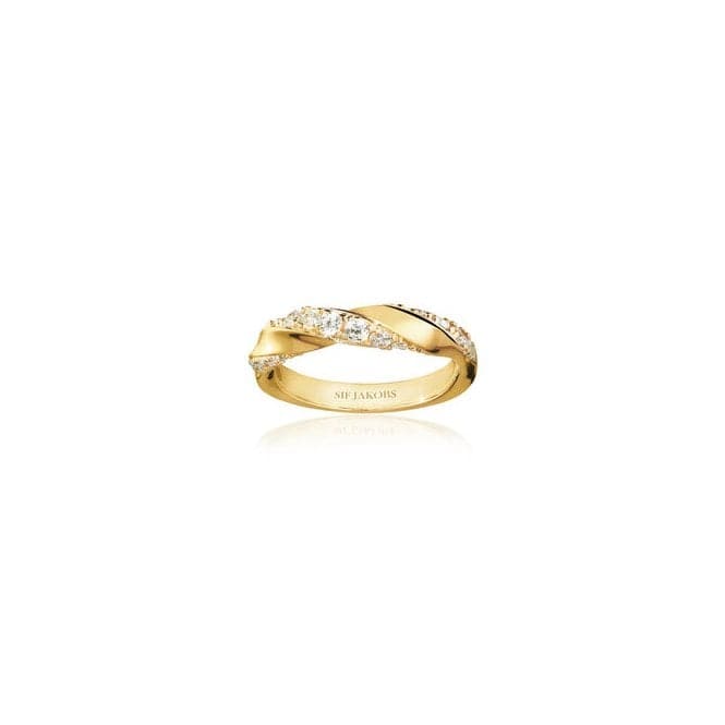 18k Gold Plated Ferrara Ring SJ - R12114 - CZ - SGSif JakobsSJ - R12114 - CZ - SG - 50