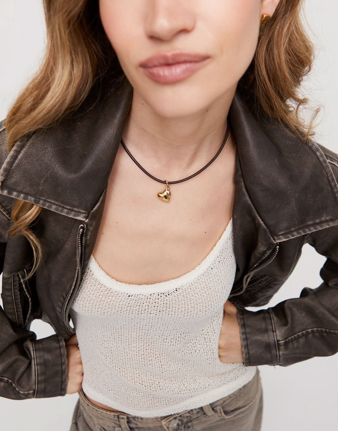 18k Gold Plated Hazte Black Necklace COL1975ORO0000UUNOde50COL1975ORO0000U