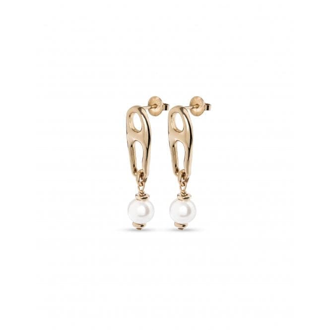 18K Gold Plated Pearl And Match Earrings PEN0918BPLOROUNOde50PEN0918BPLORO
