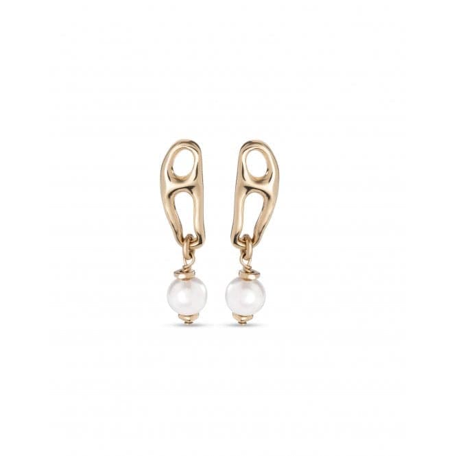 18K Gold Plated Pearl And Match Earrings PEN0918BPLOROUNOde50PEN0918BPLORO