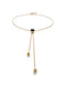 18k Gold Plated Plated Ser Fascinante Black Pendant COL2004NGRORO0UUNOde50COL2004NGRORO0U