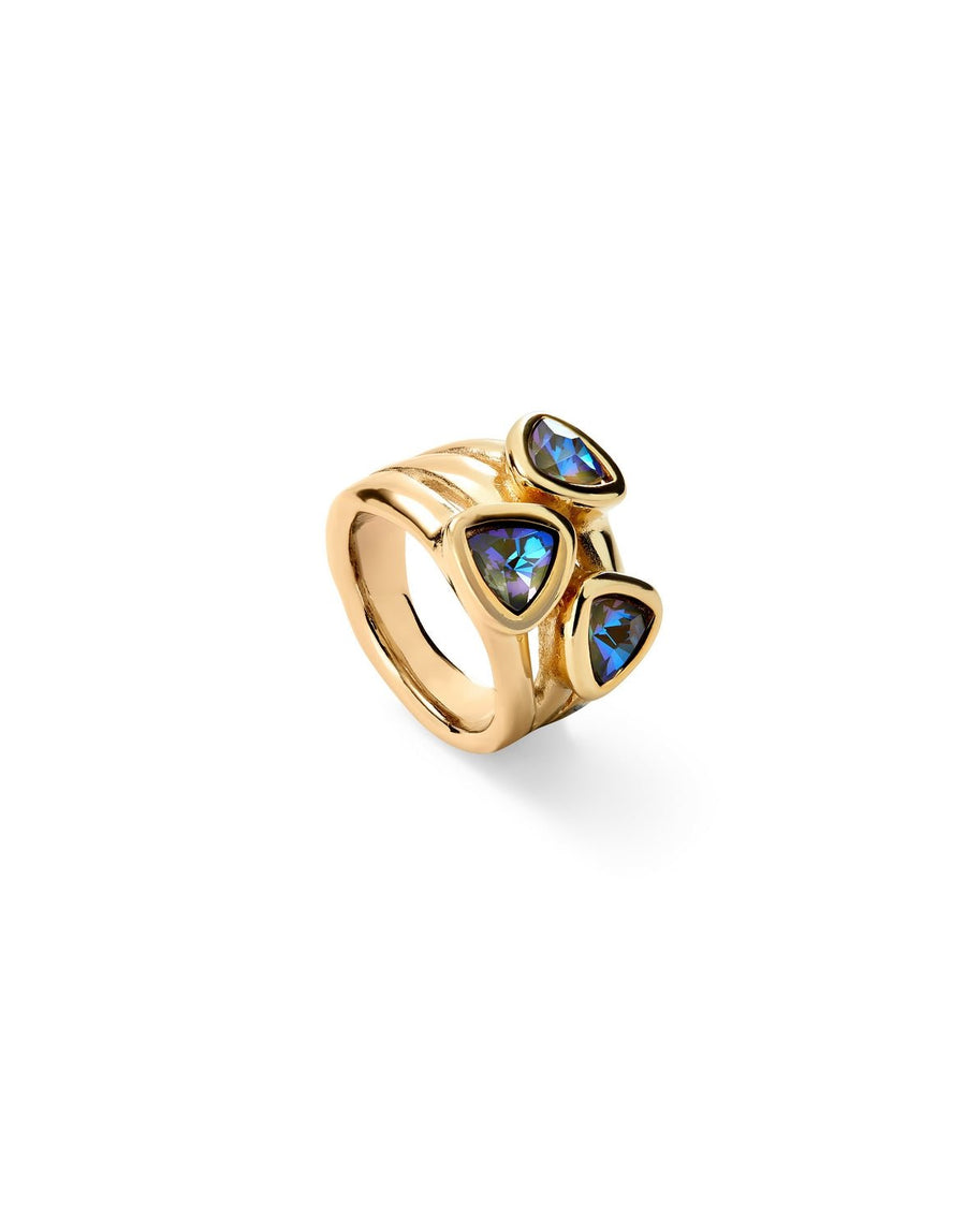 18k Gold Plated Ser Camaleonica Multicoloured Ring ANI0849MCLOROUNOde50ANI0849MCLORO12