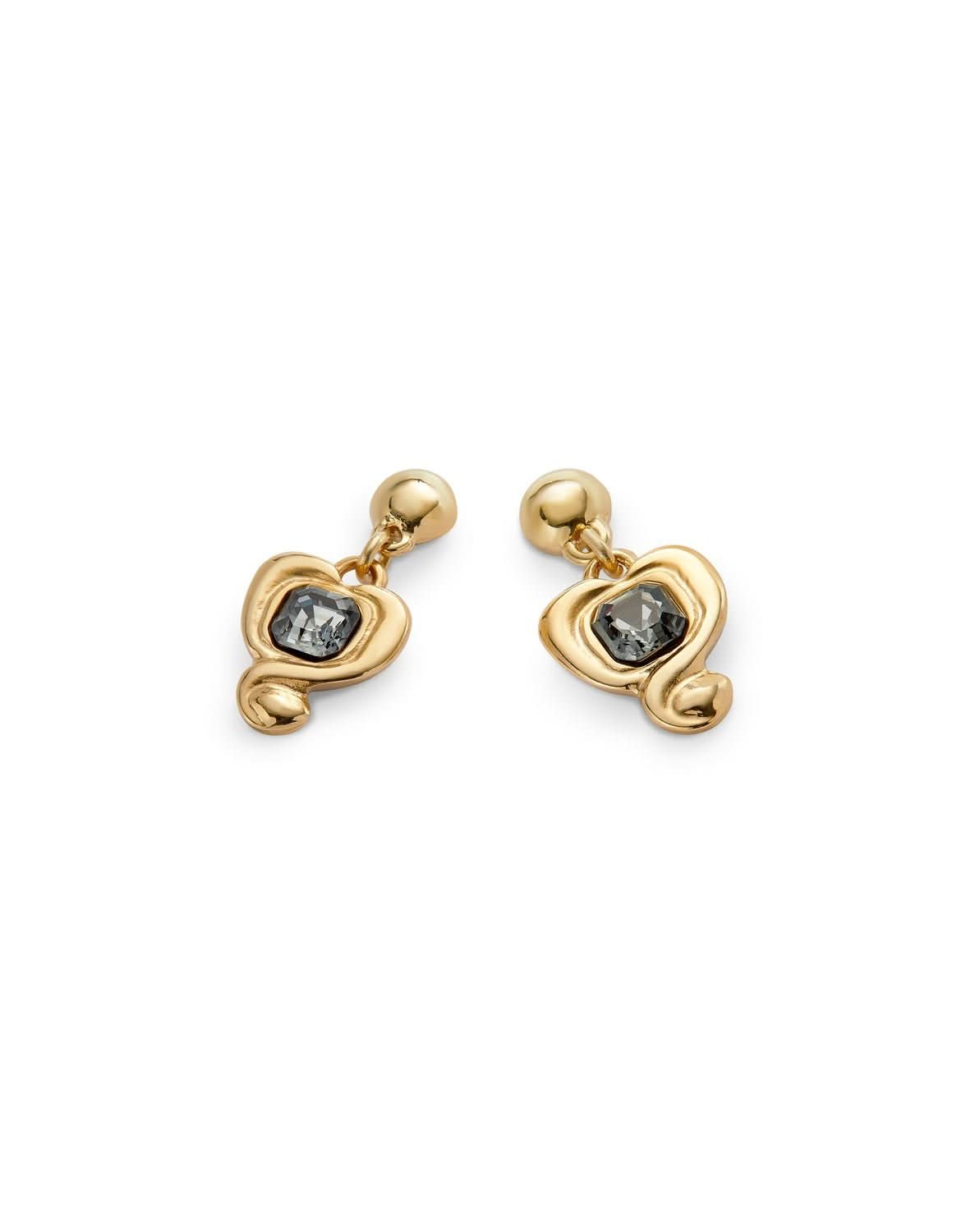 18k Gold Plated Ser Expresiva Black Earrings PEN0997NGRORO0UUNOde50PEN0997NGRORO0U