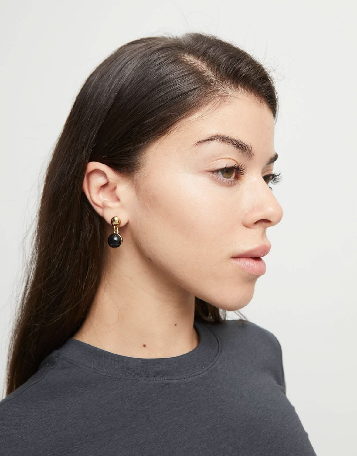 18k Gold Plated Ser Fascinante Black Earrings PEN0995NGRORO0UUNOde50PEN0995NGRORO0U