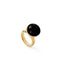 18k Gold Plated Ser Fascinante Black Ring ANI0845NGROROUNOde50ANI0845NGRORO12