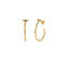 18k Gold Plated Ser Indomable White Earrings PEN0959BLNORO0UUNOde50PEN0959BLNORO0U