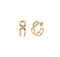 18k Gold Plated Ser Indomable White Earrings PEN0971BLNORO0UUNOde50PEN0971BLNORO0U
