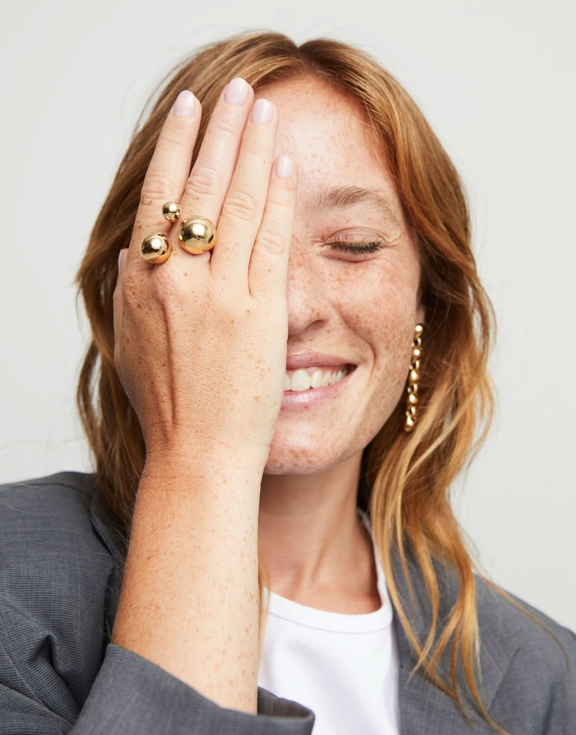 18k Gold Plated Ser Intrepida Gold Ring ANI0843ORO000UNOde50ANI0843ORO00012