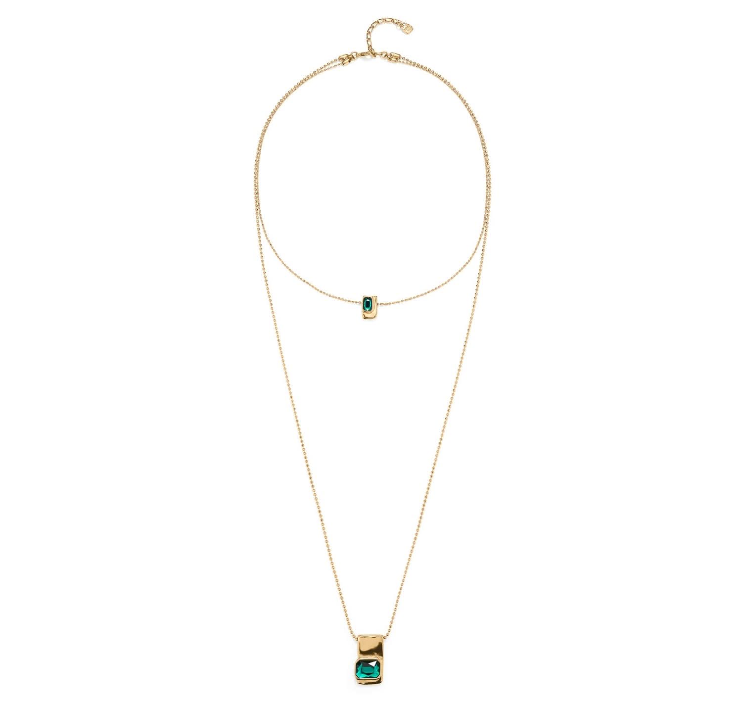 18k Gold Plated Ser Magnetica Green Chain COL1957VRDORO0UUNOde50COL1957VRDORO0U
