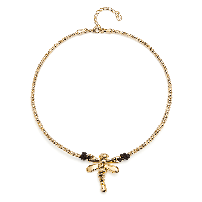 18k Gold Plated Ser Rebelde Gold Necklace COL1960ORO0000UUNOde50COL1960ORO0000U