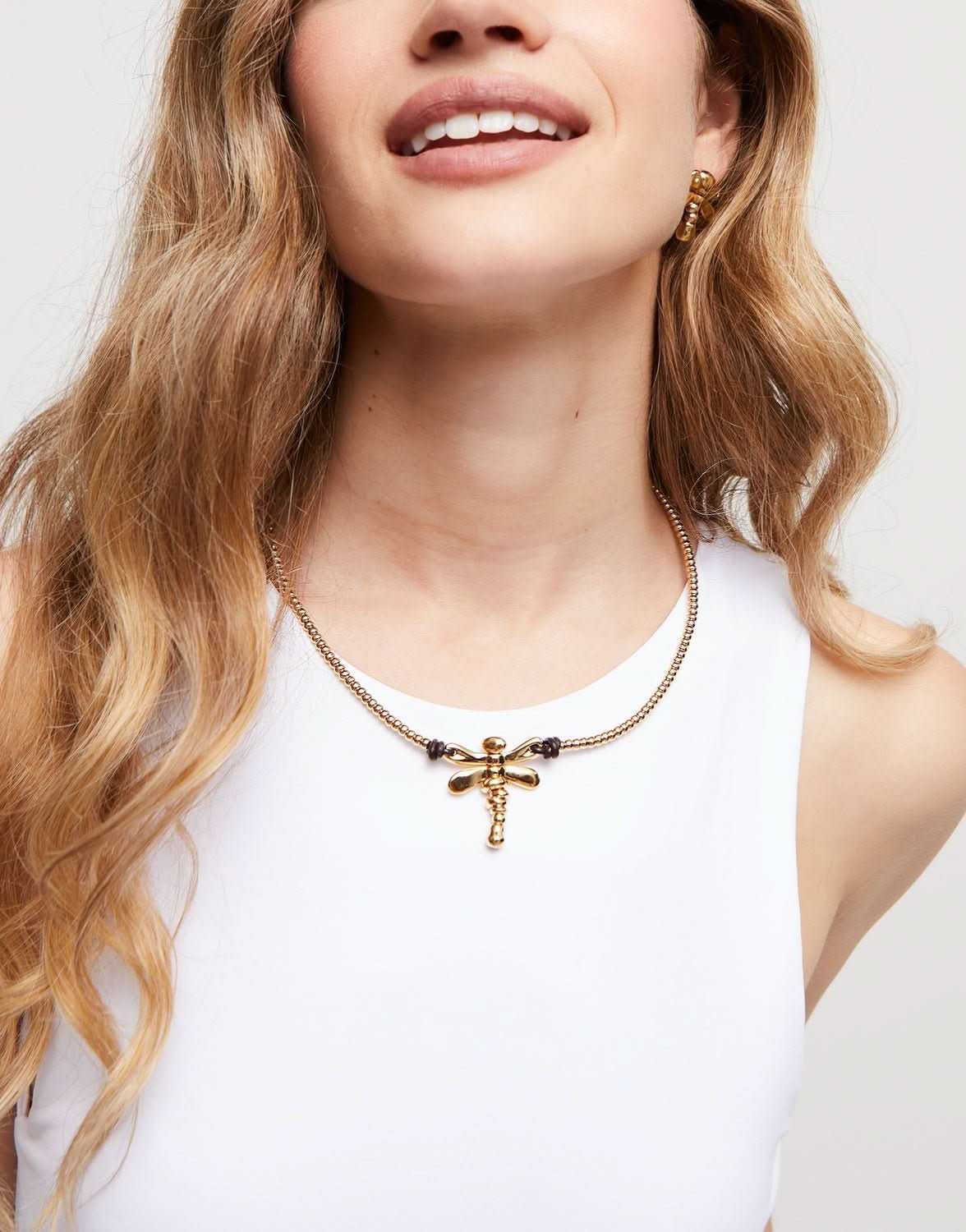 18k Gold Plated Ser Rebelde Gold Necklace COL1960ORO0000UUNOde50COL1960ORO0000U