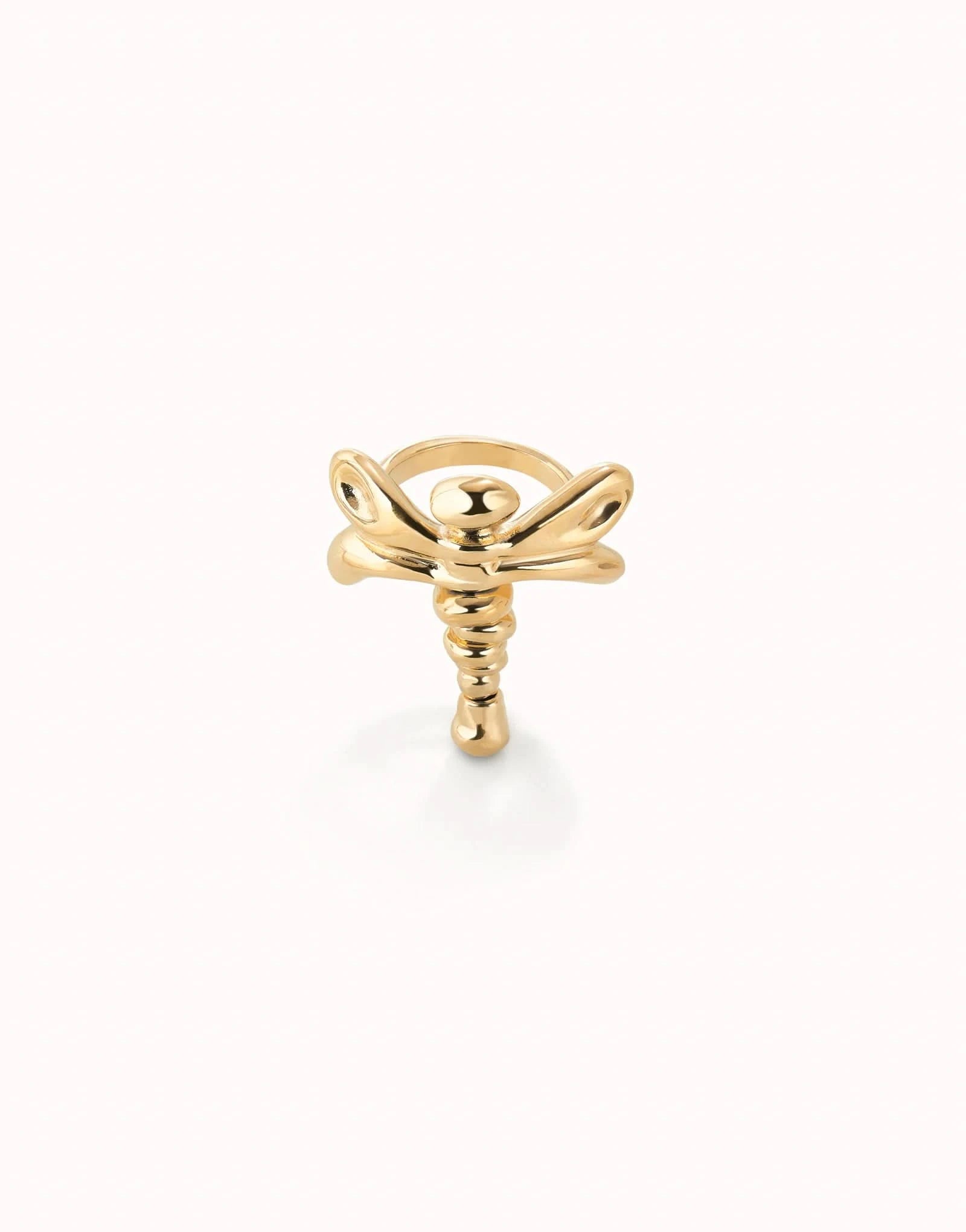 18k Gold Plated Ser Rebelde Gold Ring ANI0820ORO000UNOde50ANI0820ORO00012