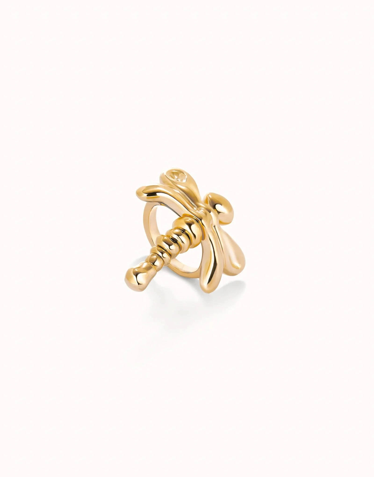 18k Gold Plated Ser Rebelde Gold Ring ANI0820ORO000UNOde50ANI0820ORO00012