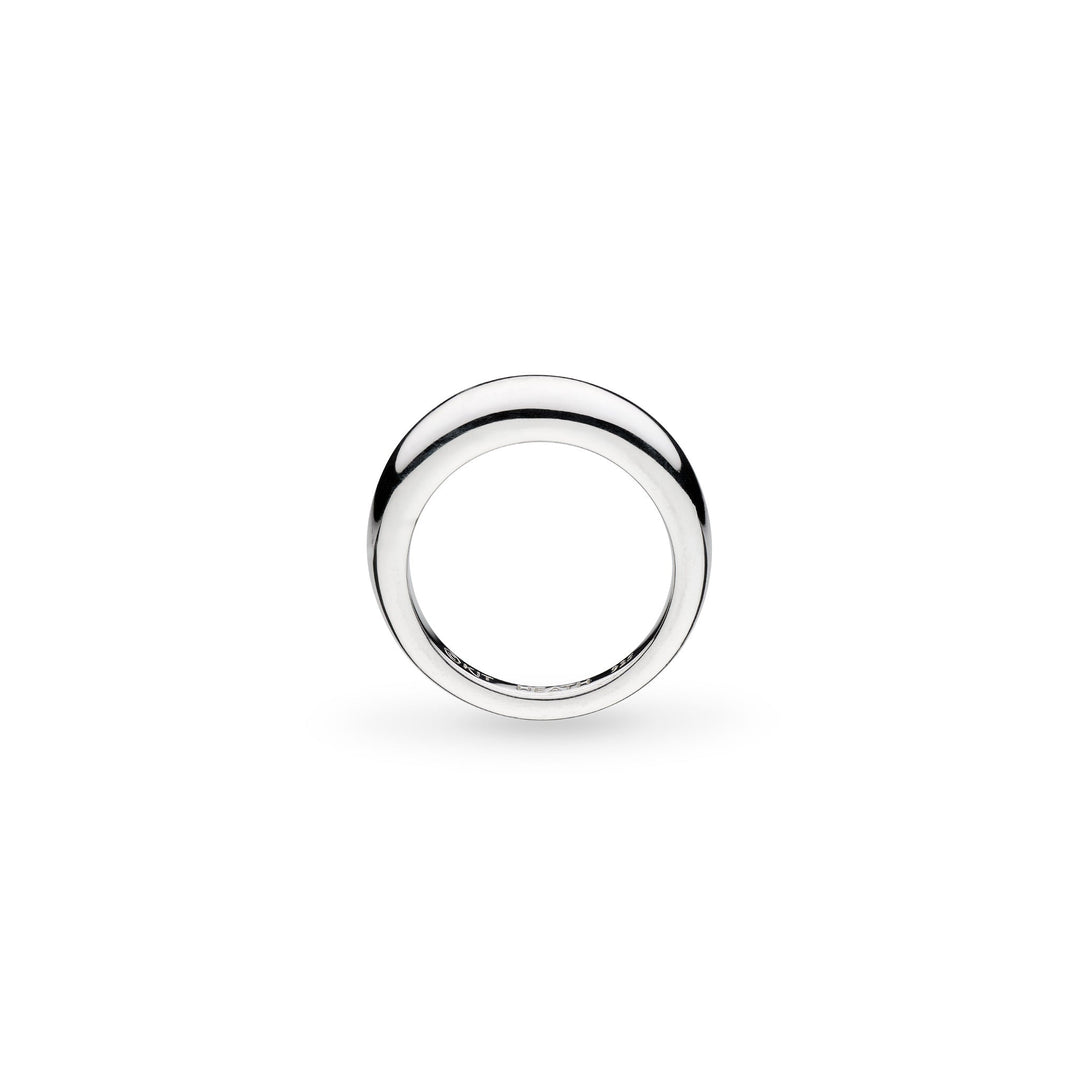 Kit Heath Coast Pebble Smooth Rhodium Plated Ring 20151RP