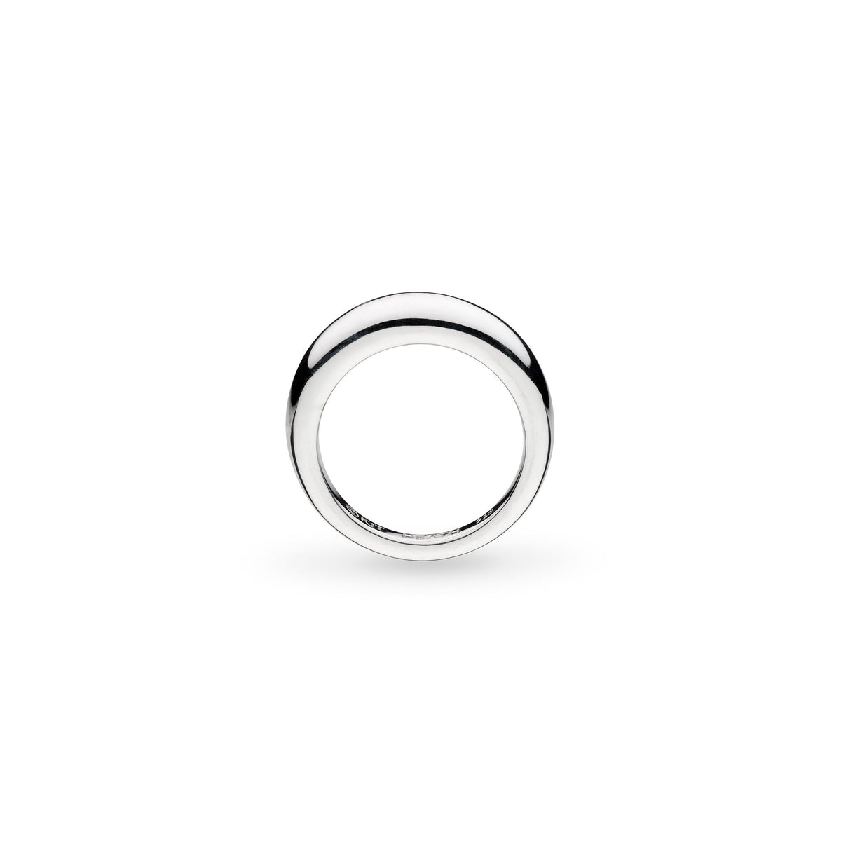 Kit Heath Coast Pebble Smooth Rhodium Plated Ring 20151RP