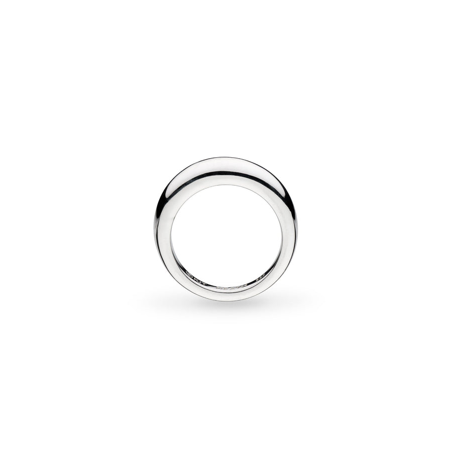 Kit Heath Coast Pebble Smooth Rhodium Plated Ring 20151RP