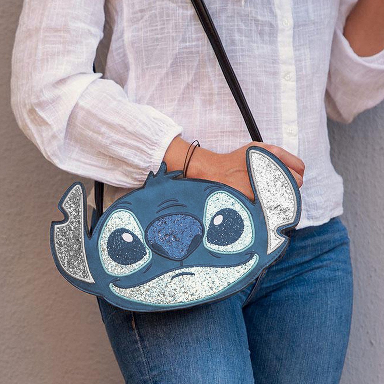 Disney Faux-Leather Stitch Blue Bag 2100002809