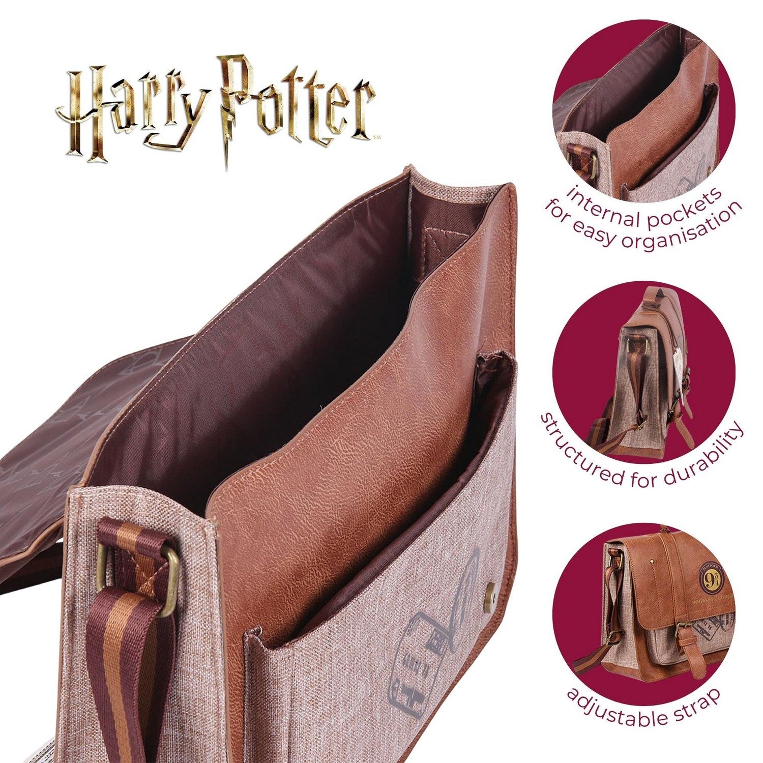 Harry Potter Platform 9 3/4 Satchel Orange Bag 2100003164