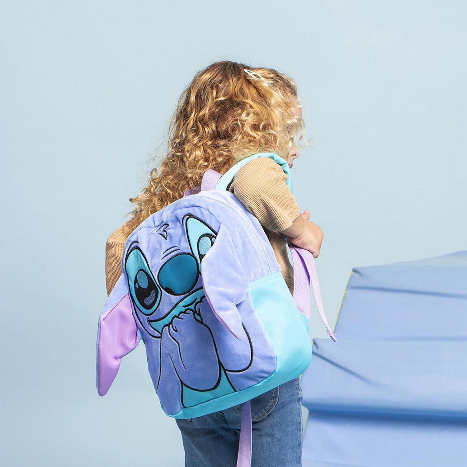 Disney Kids Character Applications Stitch Blue Backpack 2100005085