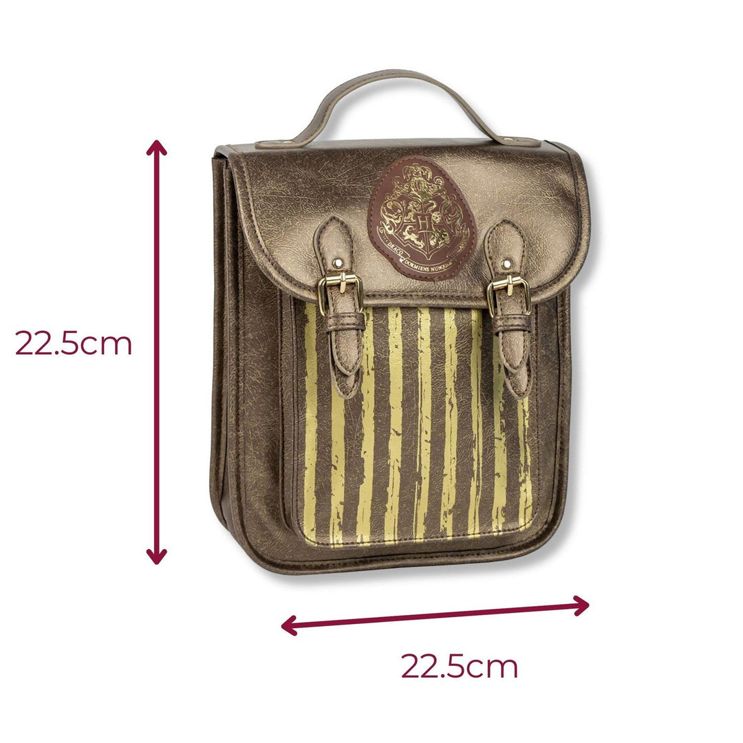 Harry Potter Casual Fashion Faux-Leather Orange Backpack 2100005187