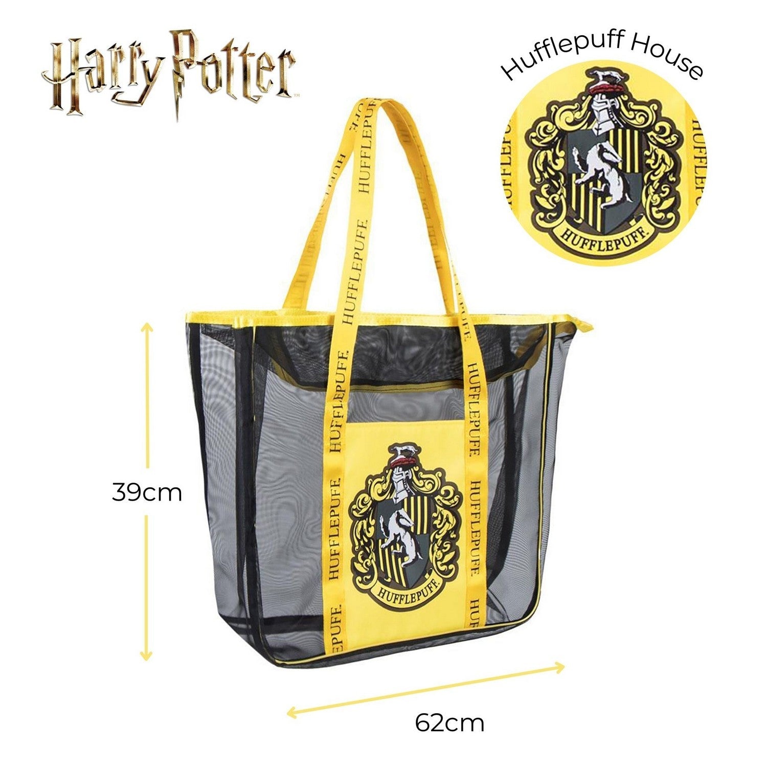 Harry Potter Beach Premium Hufflepuff Yellow Bag 2100005812