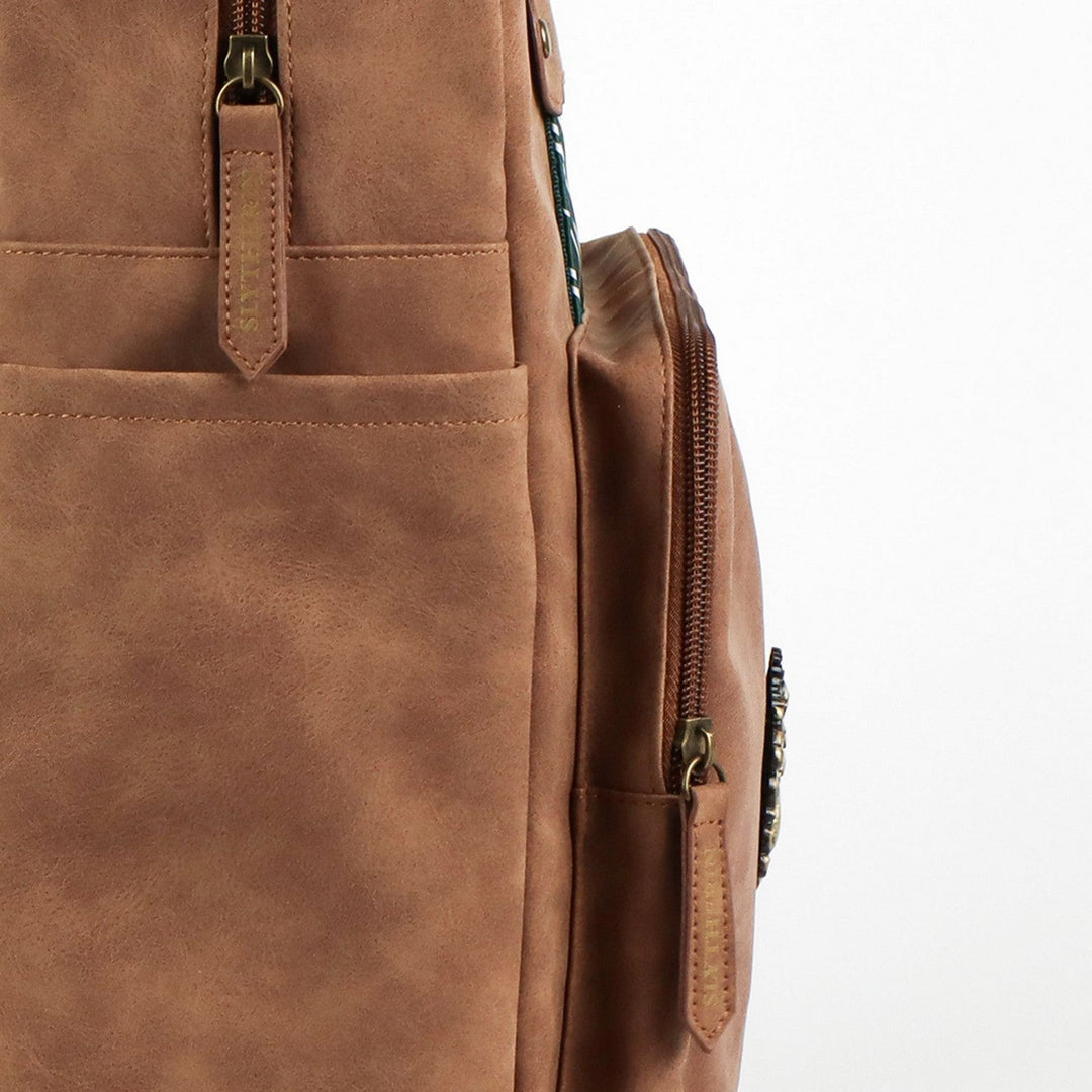 Harry Potter Faux Leather Slytherin Orange Backpack 2100005927